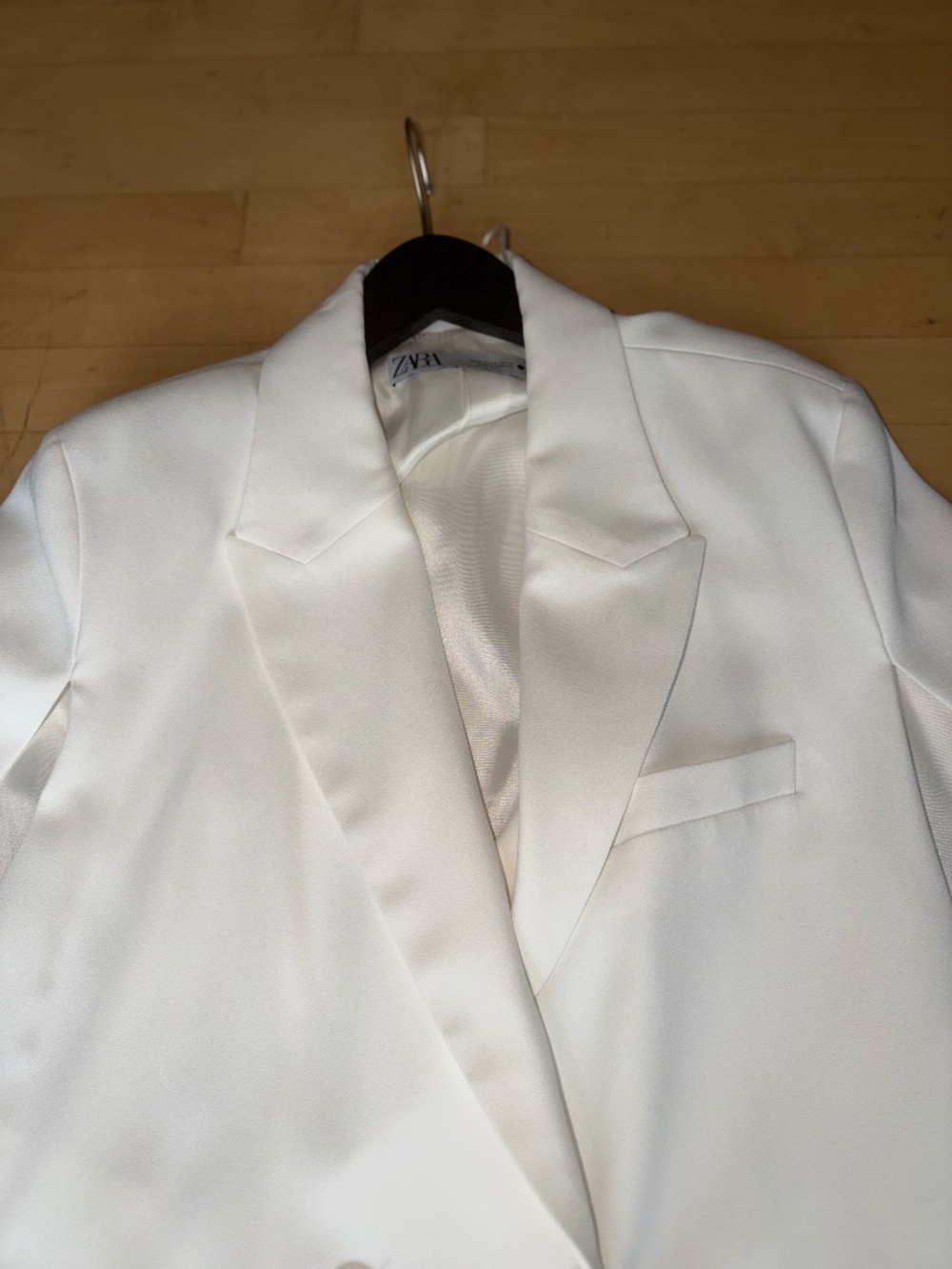 Zara White double breasted Cape/Blazer, XL, GP1611 - Picture 11 of 13